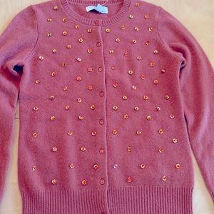 Magaschoni 100% cashmere sweater/jacket. Size small. Rose brown.